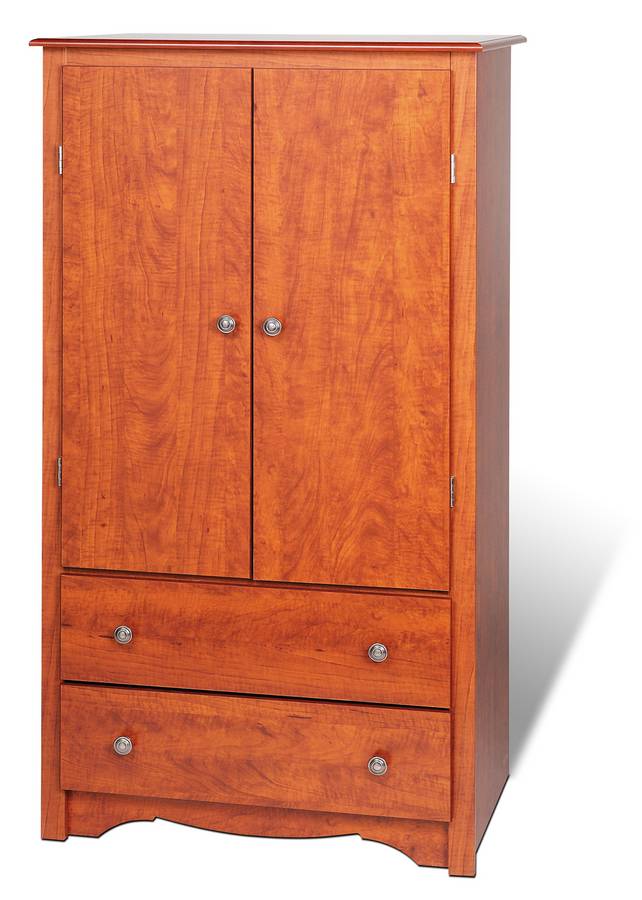 Prepac Cherry Monterey 2 Door Armoire