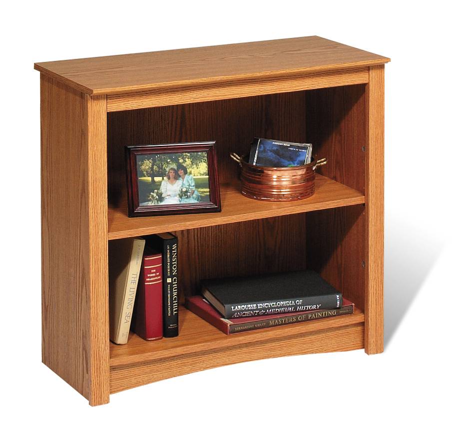 Prepac Oak Sonoma 2-shelf Bookcase - Oak