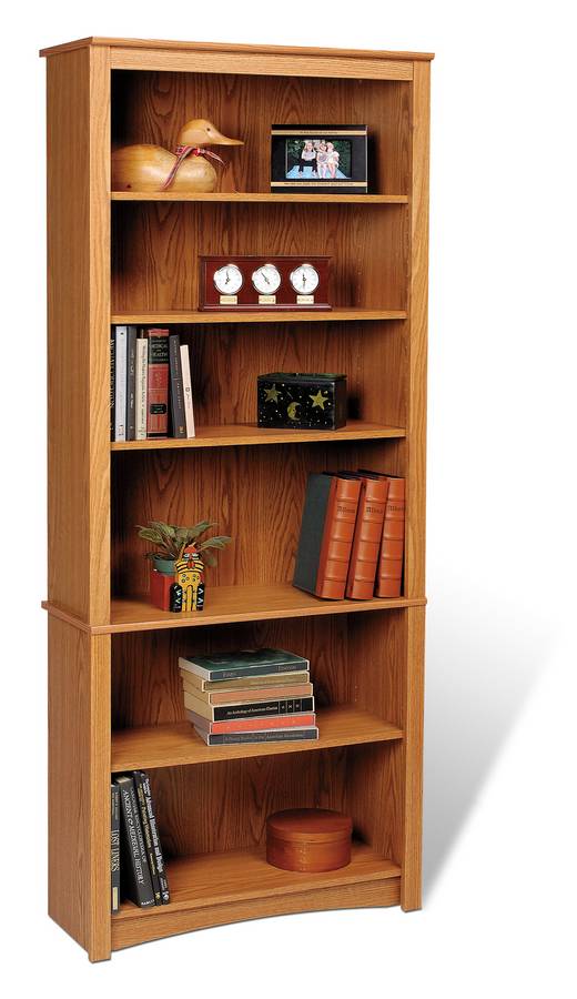 Prepac Oak Sonoma 6-shelf Bookcase - Oak ODL-3277 at Homelement.com