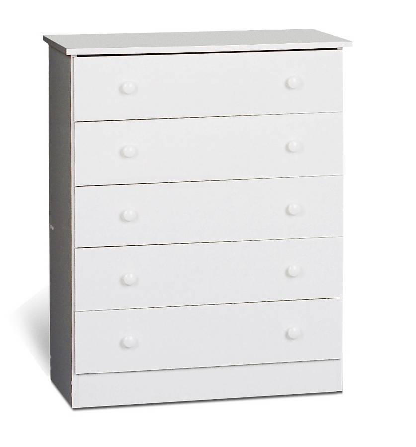 Prepac White 5 Drawer Chest Prepac White 5 Drawer Chest