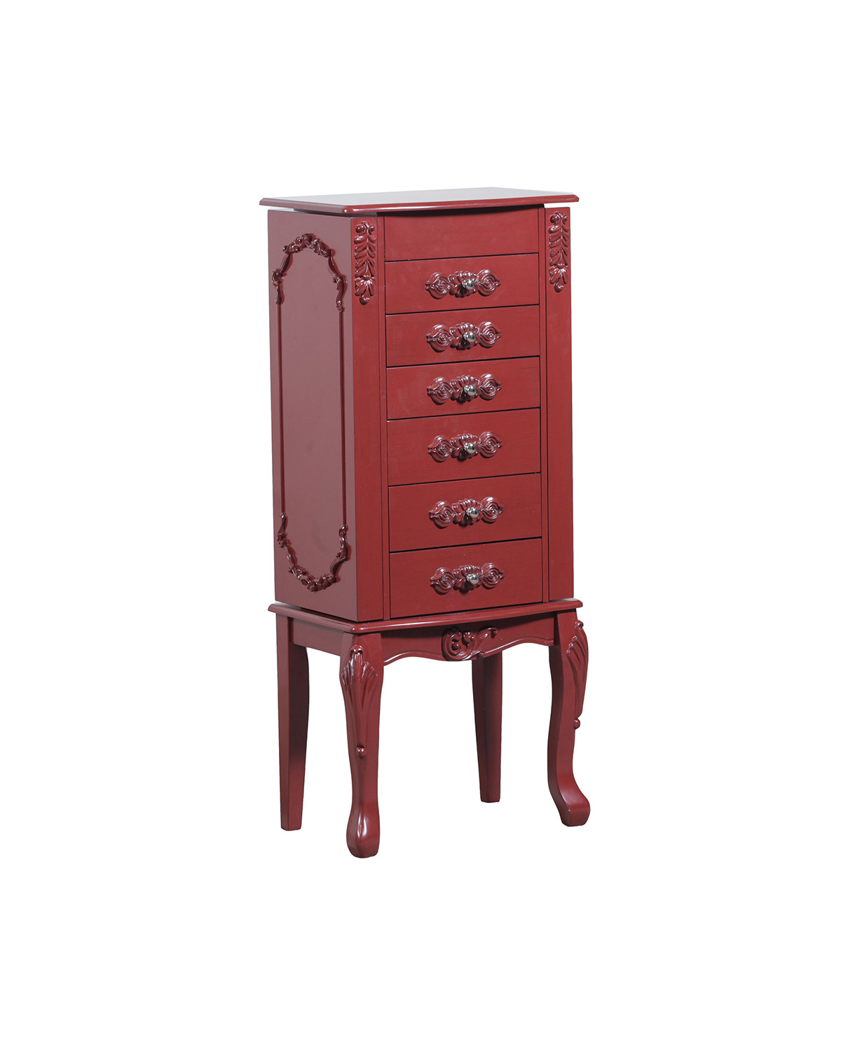 Powell Braelyn Jewelry Armoire - Red