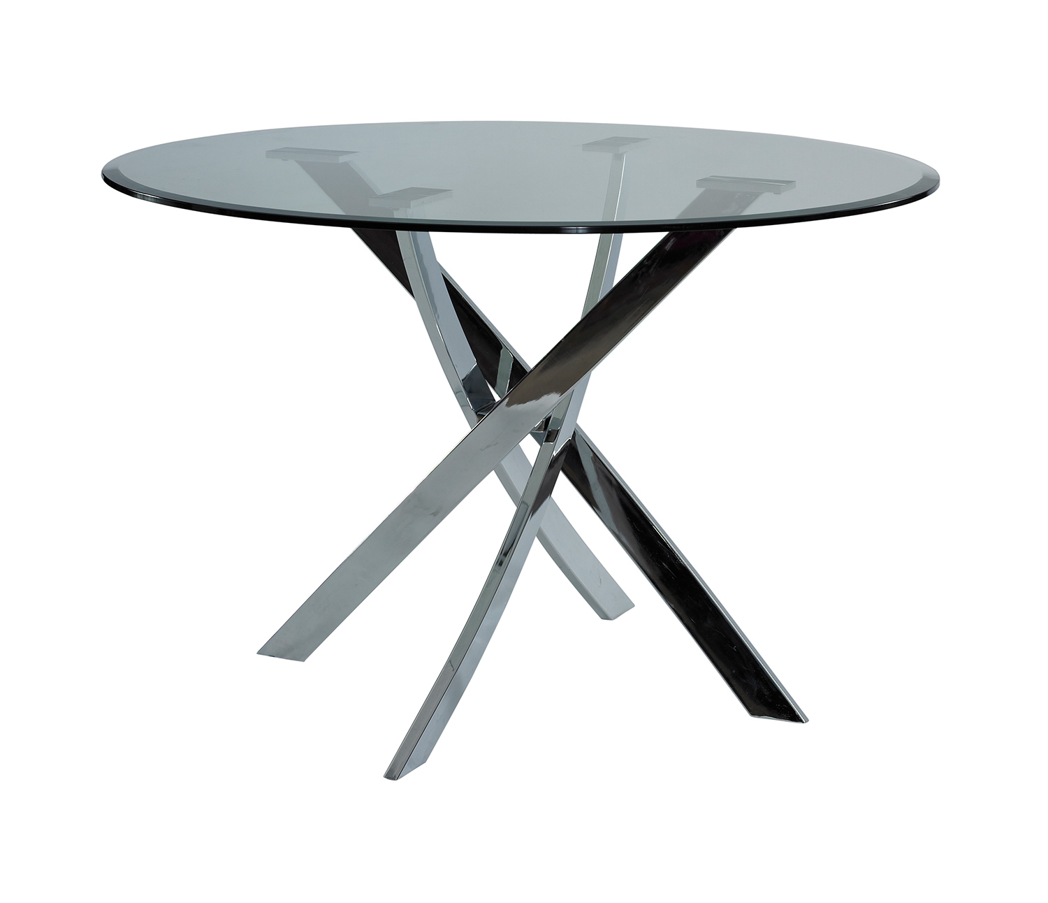 Powell Putnam Dining Table - Cool Chrome