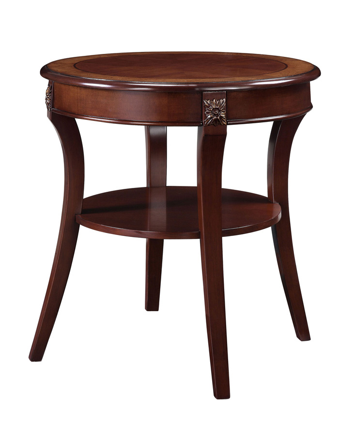 Powell Masterpiece Round Accent Table with Veneer Top