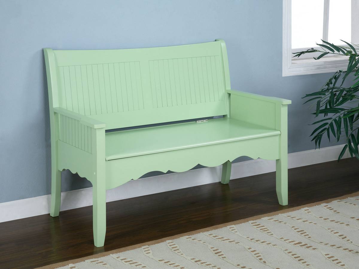 Powell Color Story Sage Green Storage Bench