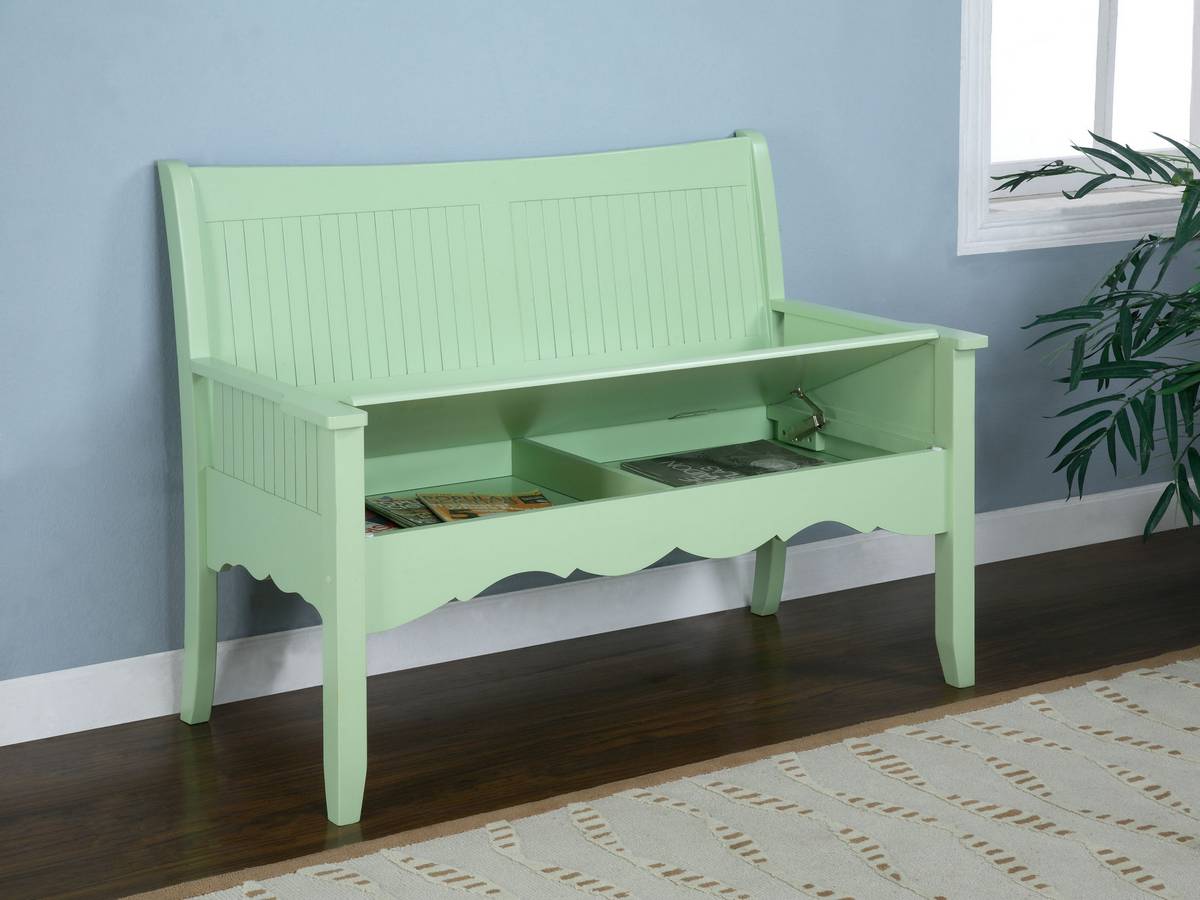 Powell Color Story Sage Green Storage Bench