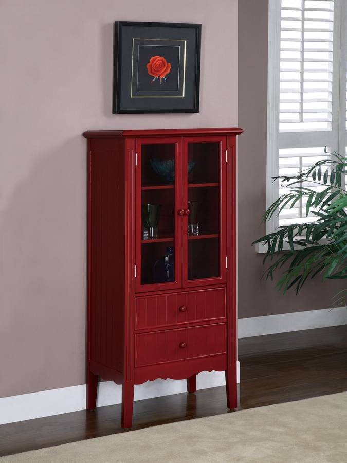 Powell Color Story Crimson Red Bath Curio