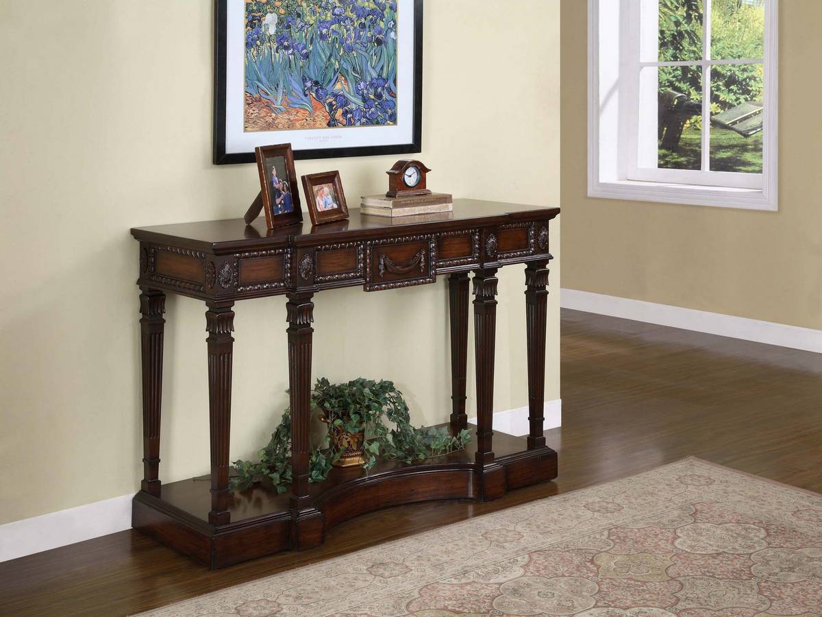 Powell Masterpiece Deep Mahogany Console Table