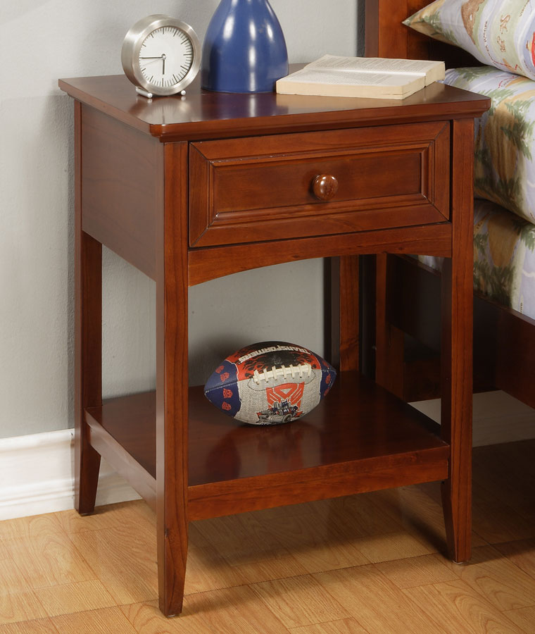 Powell Parker Cinnamon 1-Drawer Nightstand PW-360-028 at Homelement.com