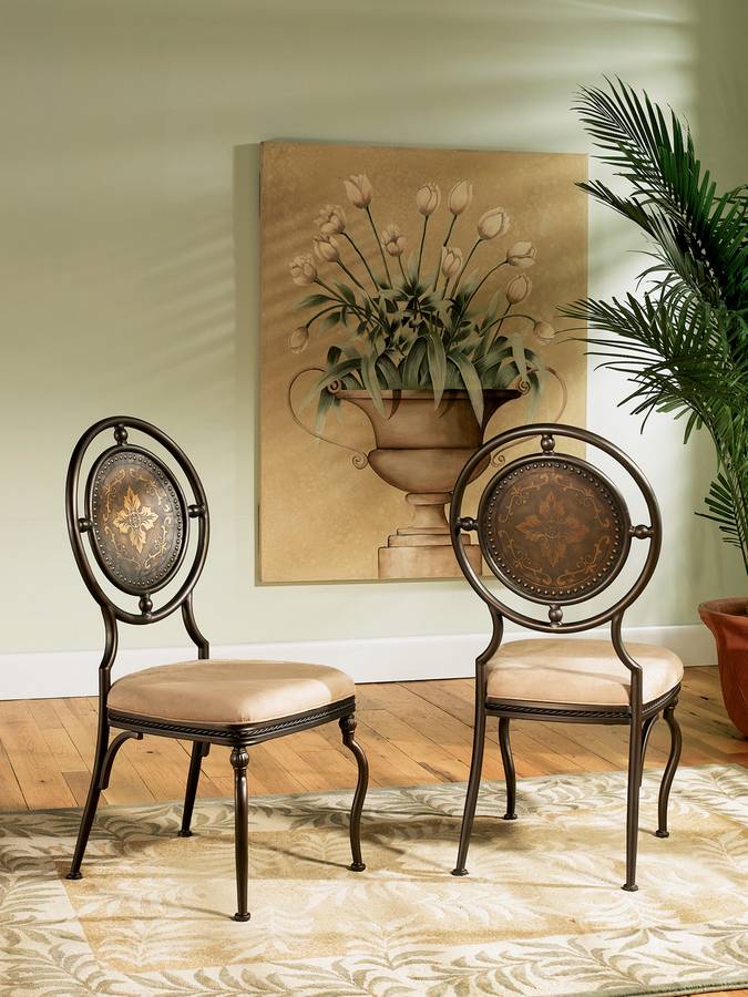 Powell Basil Antique Brown Dining Side Chair