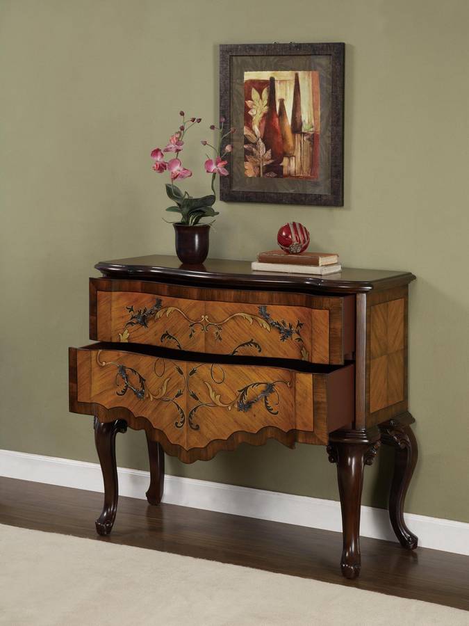 Powell Furniture Black Wine Cabinet