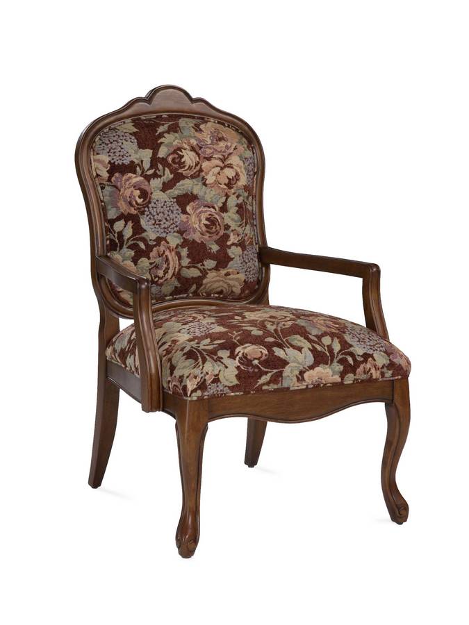 Powell Verona French Walnut Accent Chair Powell Verona French Walnut Accent Chair