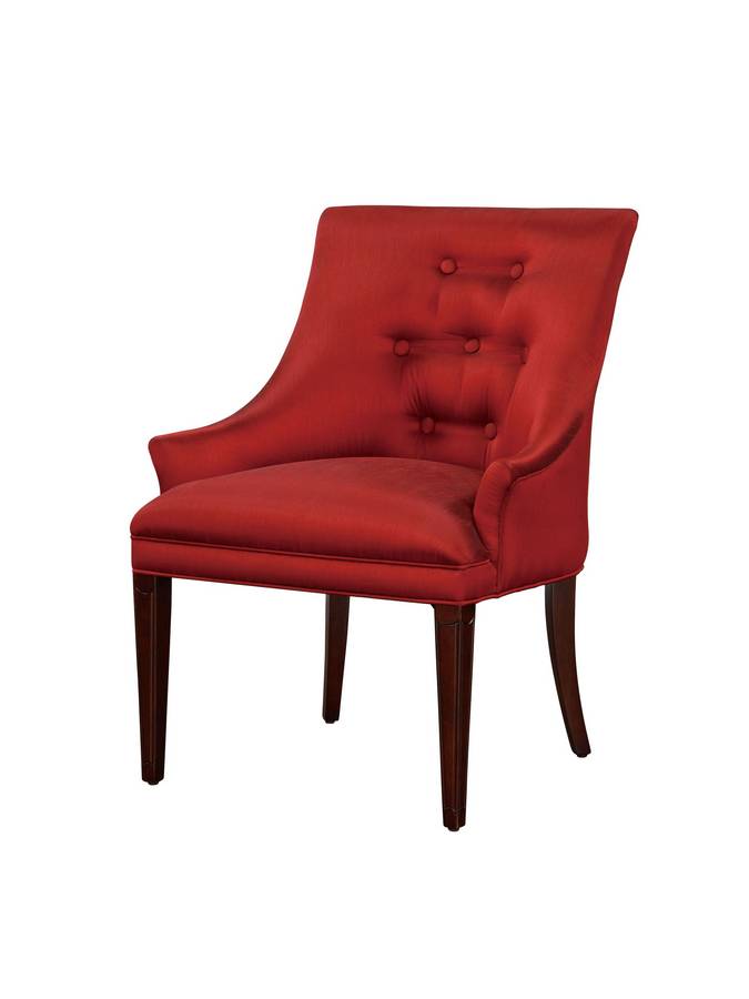 Powell Benton Accent Chair with Red Fabric Powell Benton Accent Chair with Red Fabric
