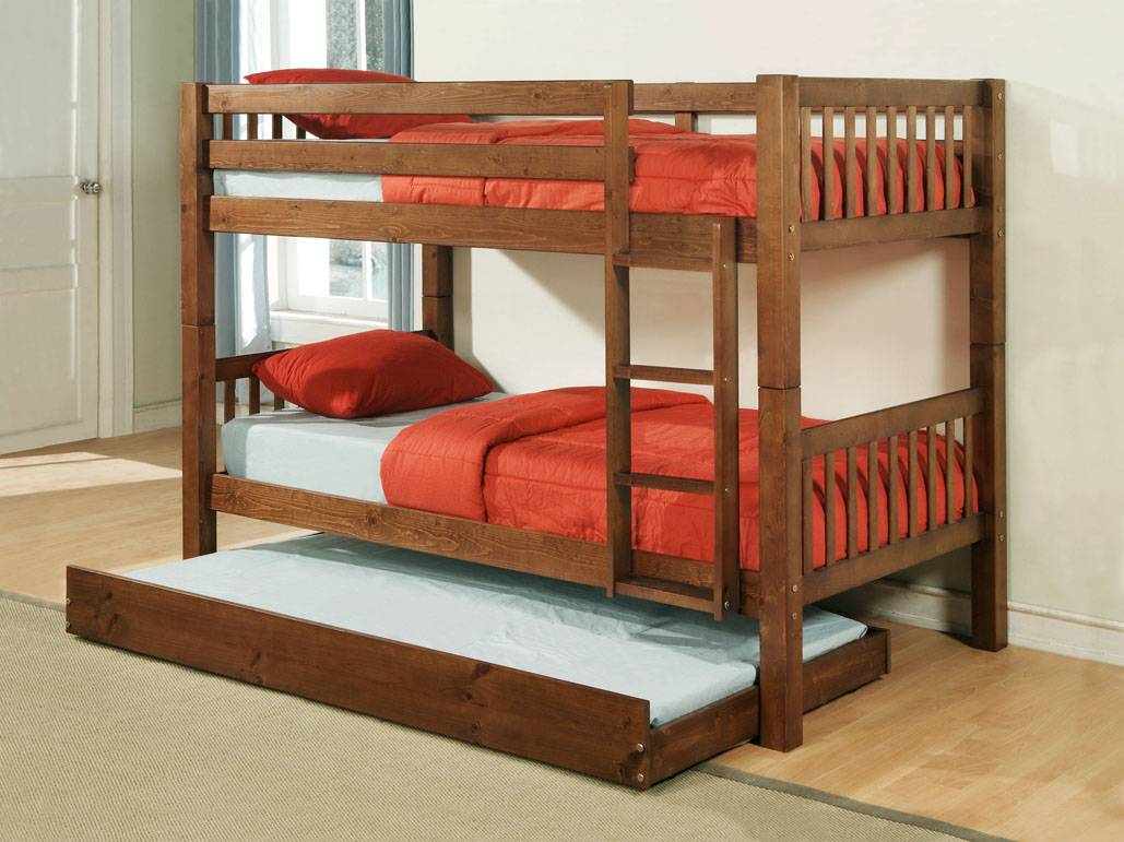 Powell Dark Rustic Pine Bunk Bed