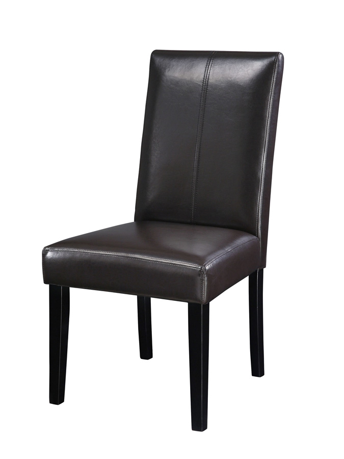 Powell Brown Bonded Leather Parsons Chair PW502216 at