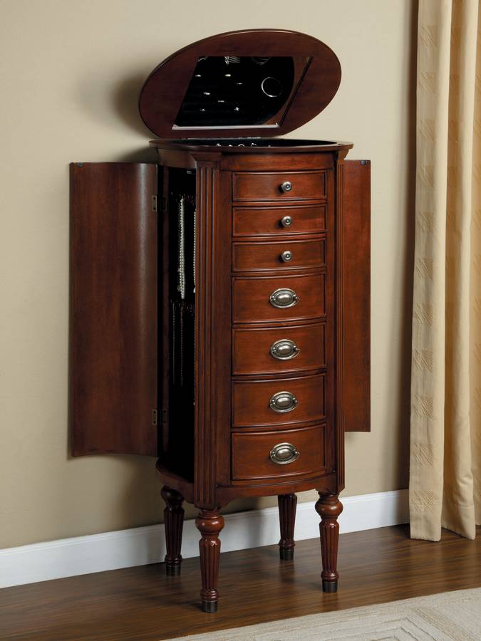 Powell Marquis Cherry Jewelry Armoire