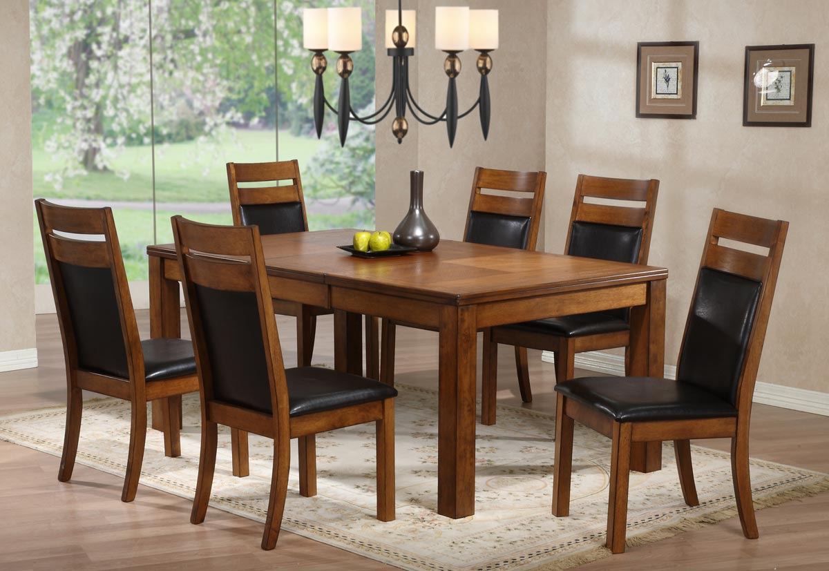 Powell Millcreek Medium Oak Dining Set Powell Millcreek Medium Oak Dining Set