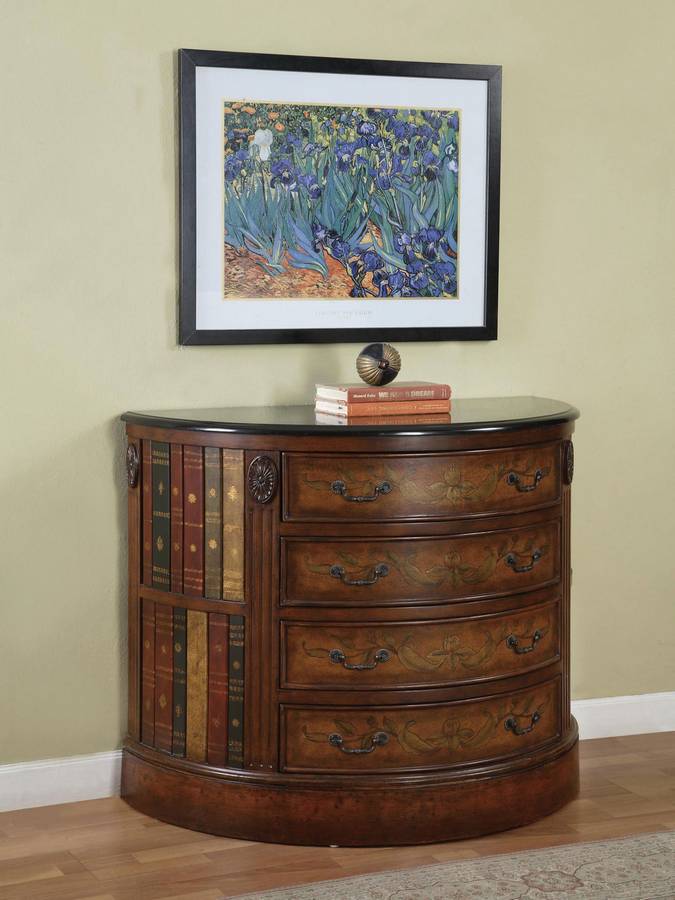 Powell Masterpiece Demilune Library 4-Drawer Chest