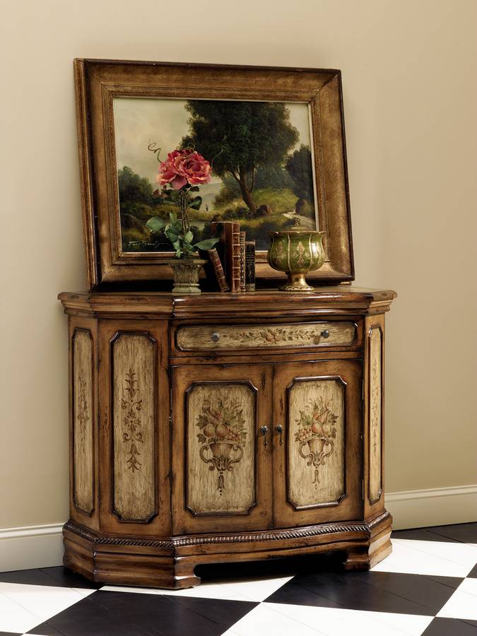 Powell Masterpiece 2-Door 1-Drawer Hall Console Cabinet