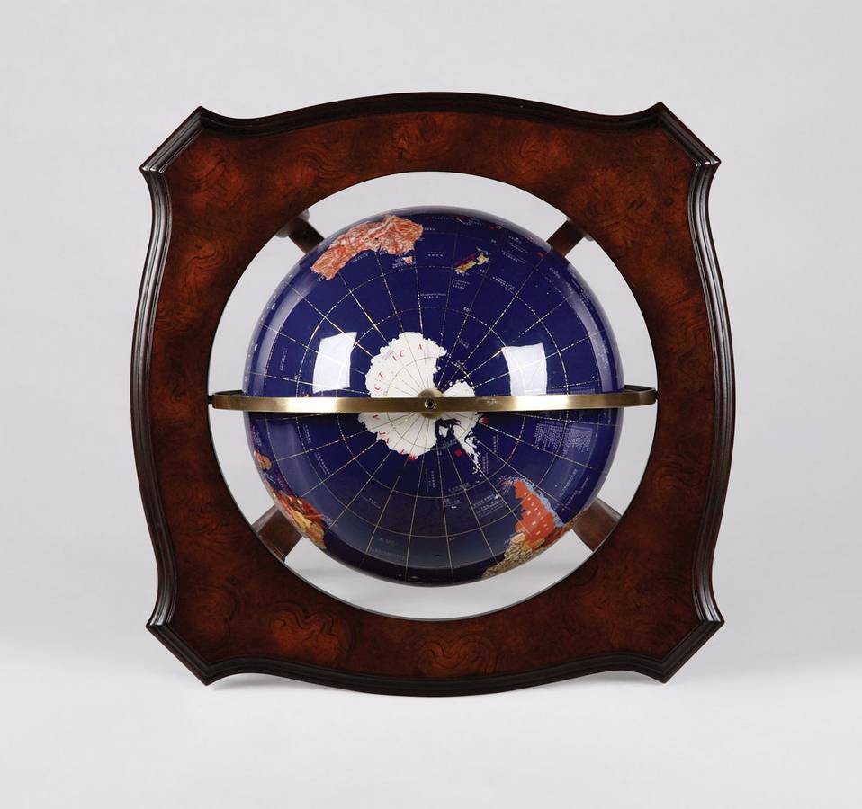 Powell Masterpiece Globe Stand with Paper Parchment Globe