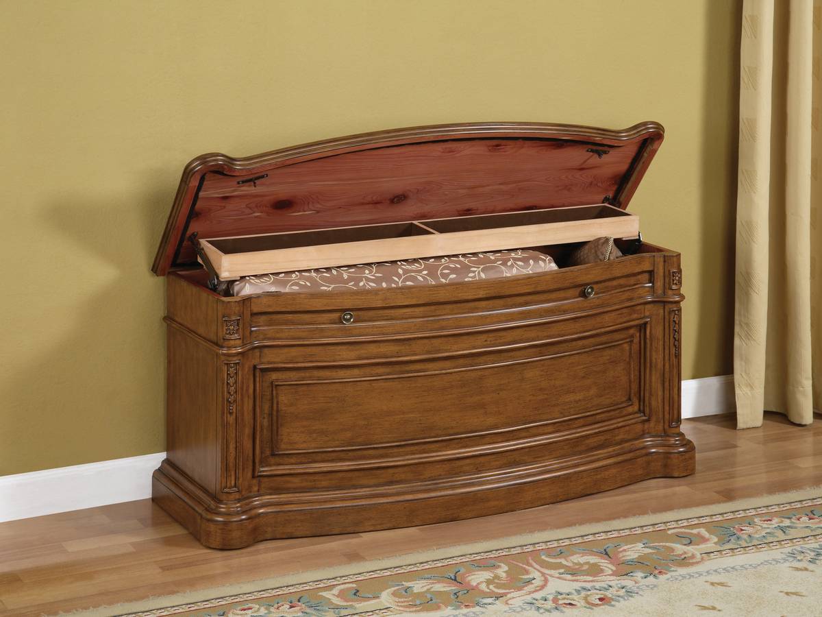 Powell Faux Cherry Cedar Chest