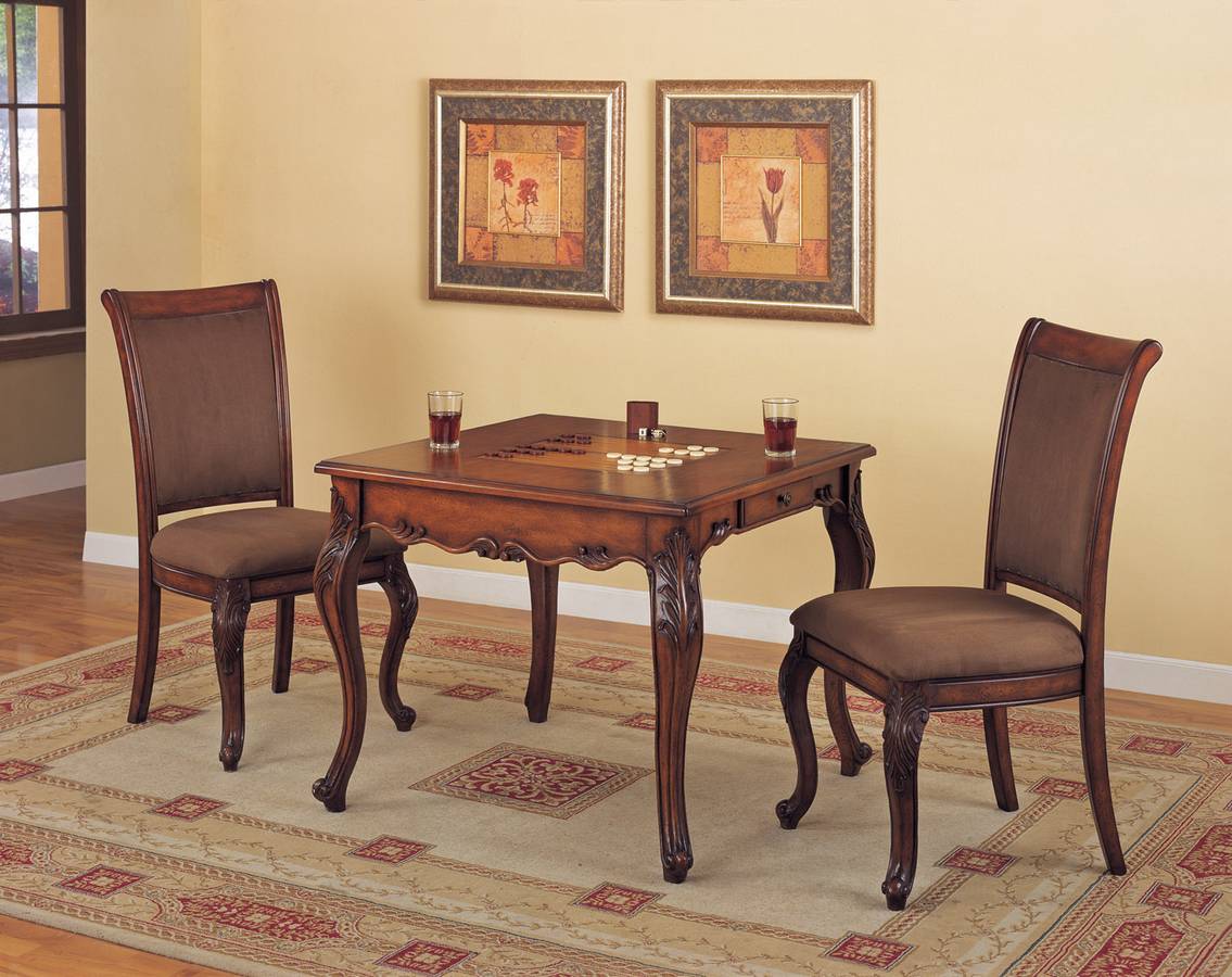 Powell Mahogany Game Table Set