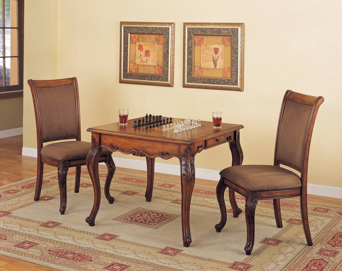 Powell Mahogany Game Table Set