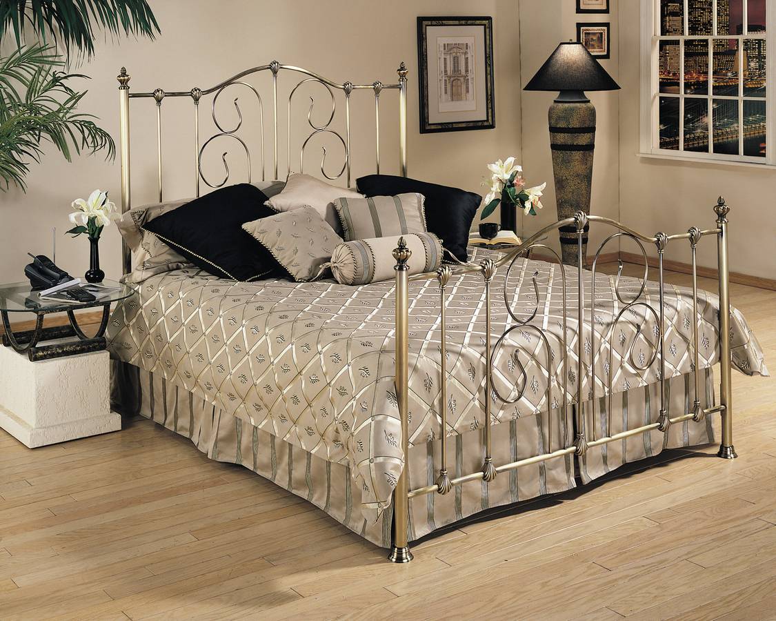 Powell Crestview Vintage Brass Bed Powell Crestview Vintage Brass Bed