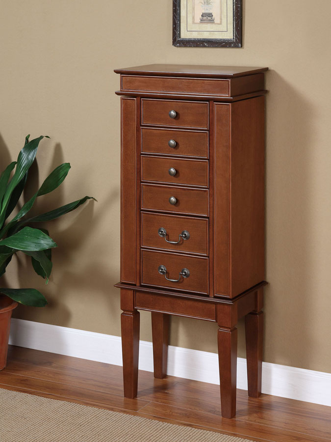 Powell Walnut Jewelry Armoire