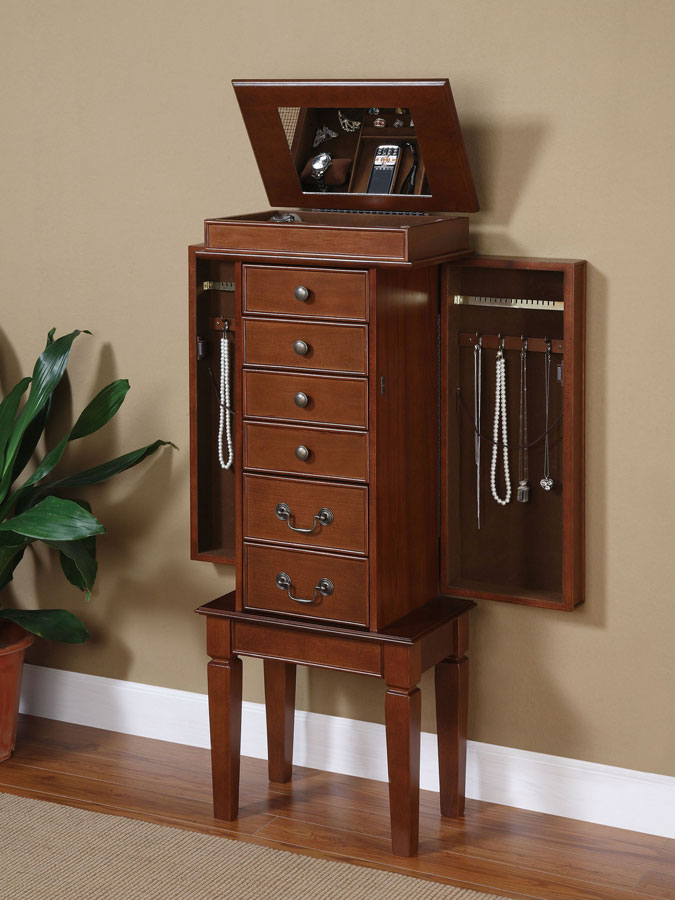 Powell Walnut Jewelry Armoire