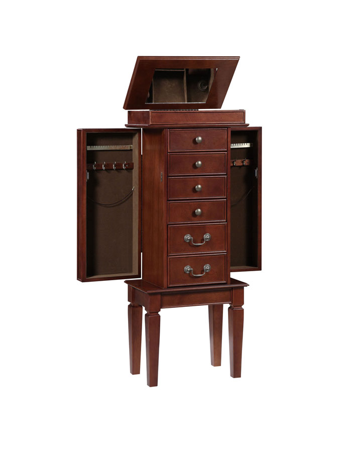 Powell Walnut Jewelry Armoire