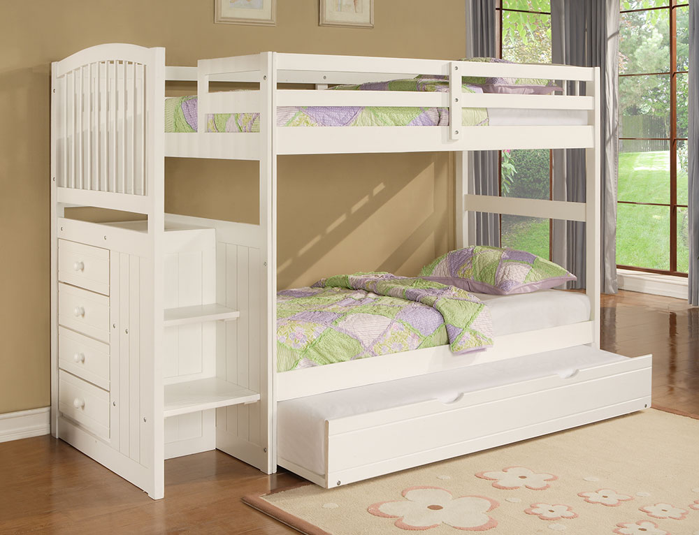 Powell Angelica White Twin Trundle