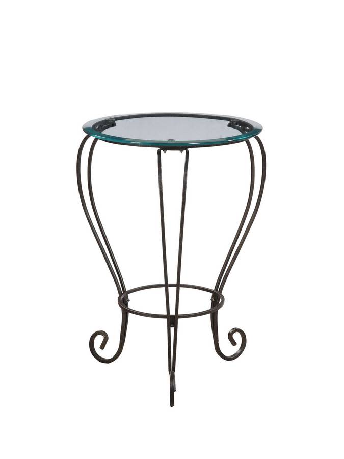 Powell Garden District Bronze-Gold Accent Table