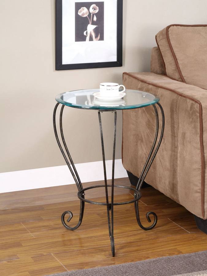 Powell Garden District Bronze-Gold Accent Table