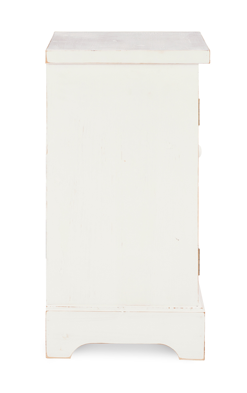 Powell Delaney 1-Door Cabinet - Distressed White