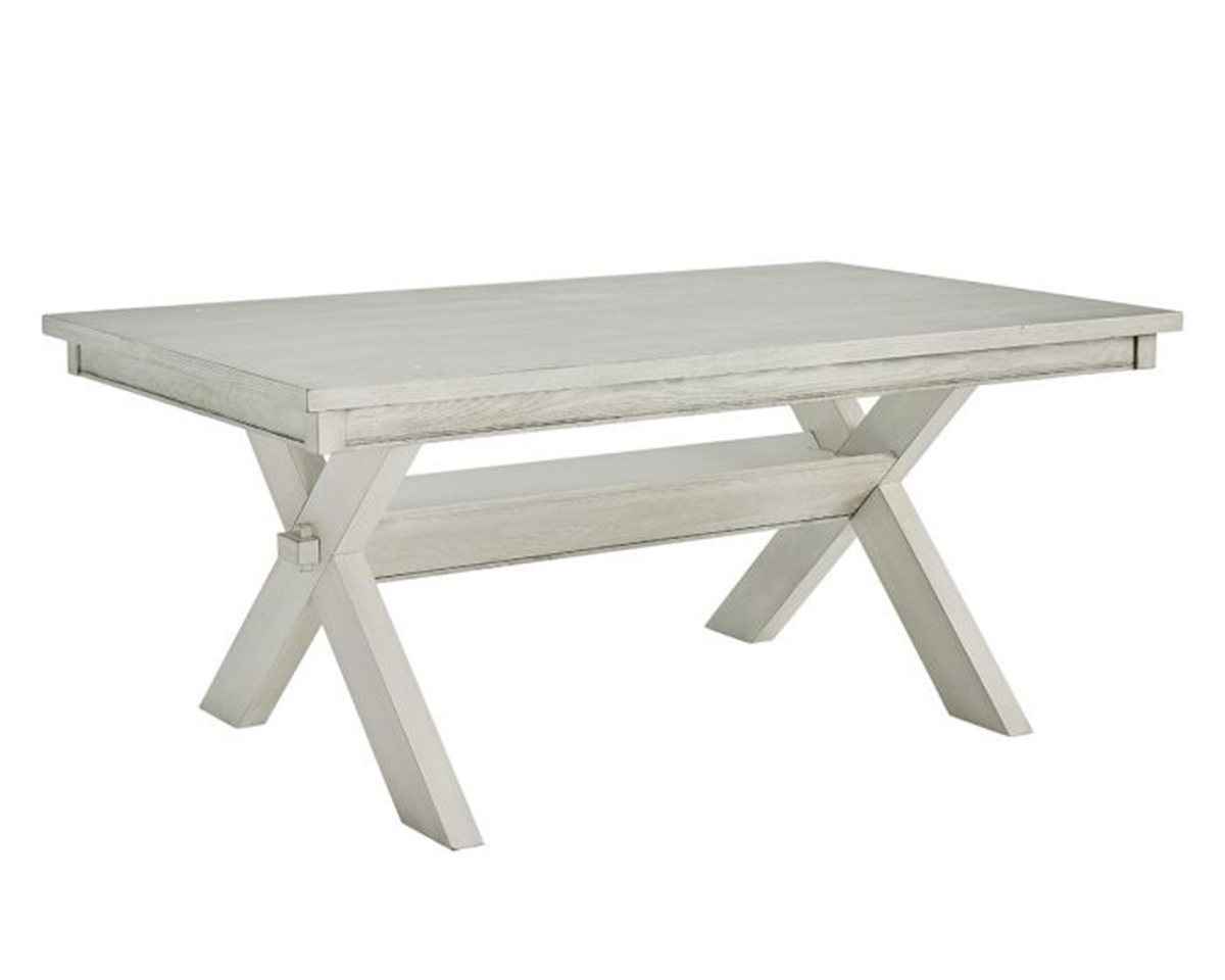 Powell Turino Dining Table - Distressed White