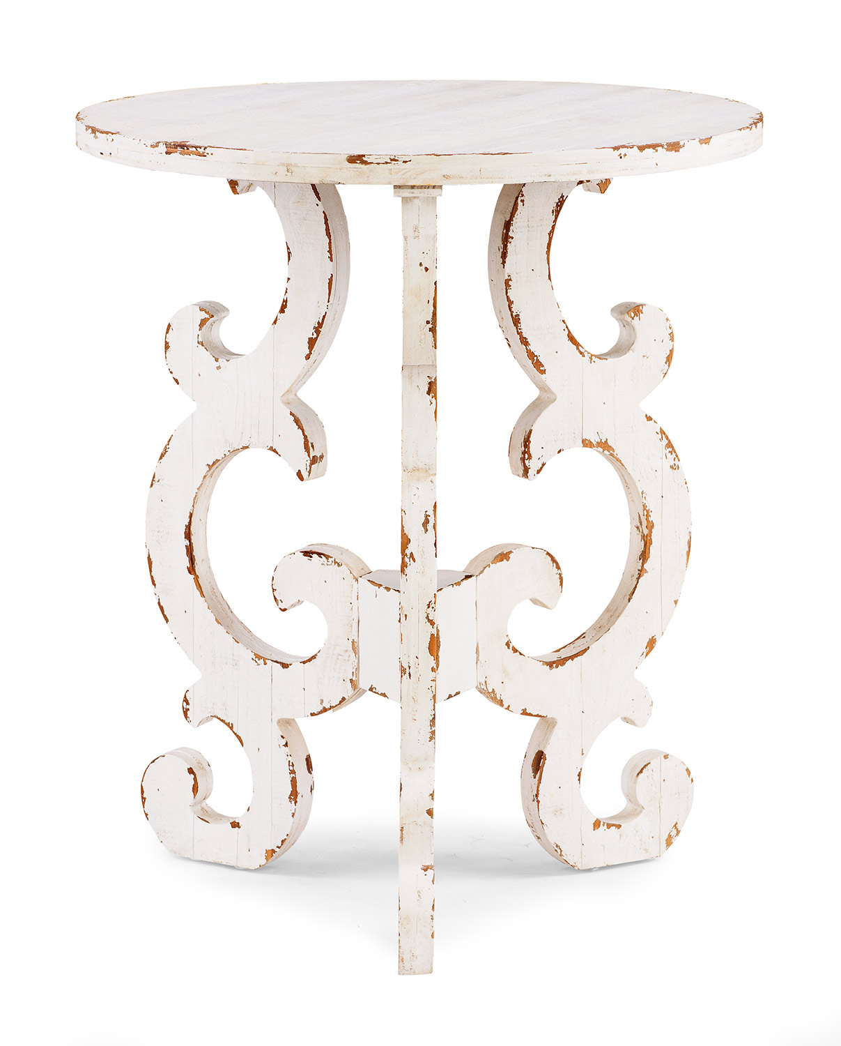 Powell Renck End Table - Distressed White