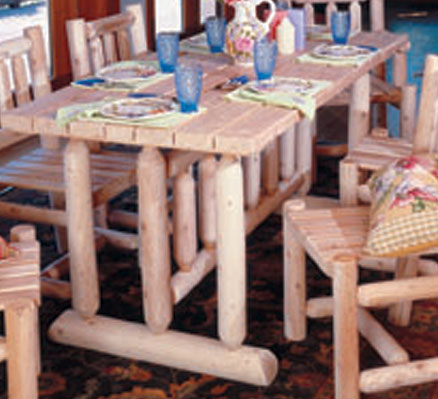 Rustic Cedar Cedar Looks Harvest Family Dining Table