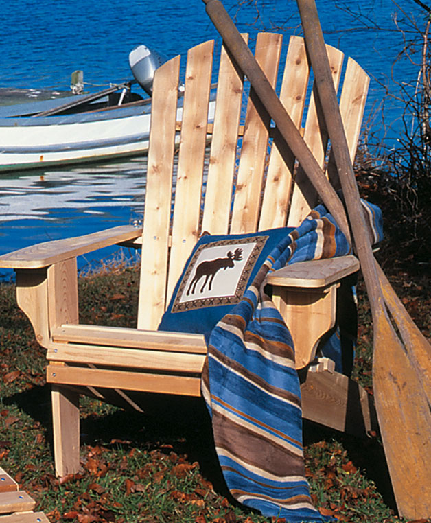 Rustic Cedar Cedar Looks Deluxe Adirondack Chair