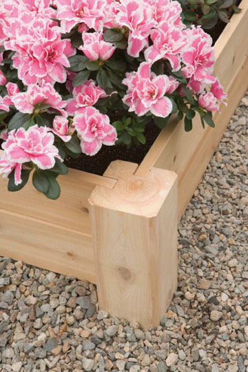 Rustic Cedar Cedar Looks Raised Bed Planter