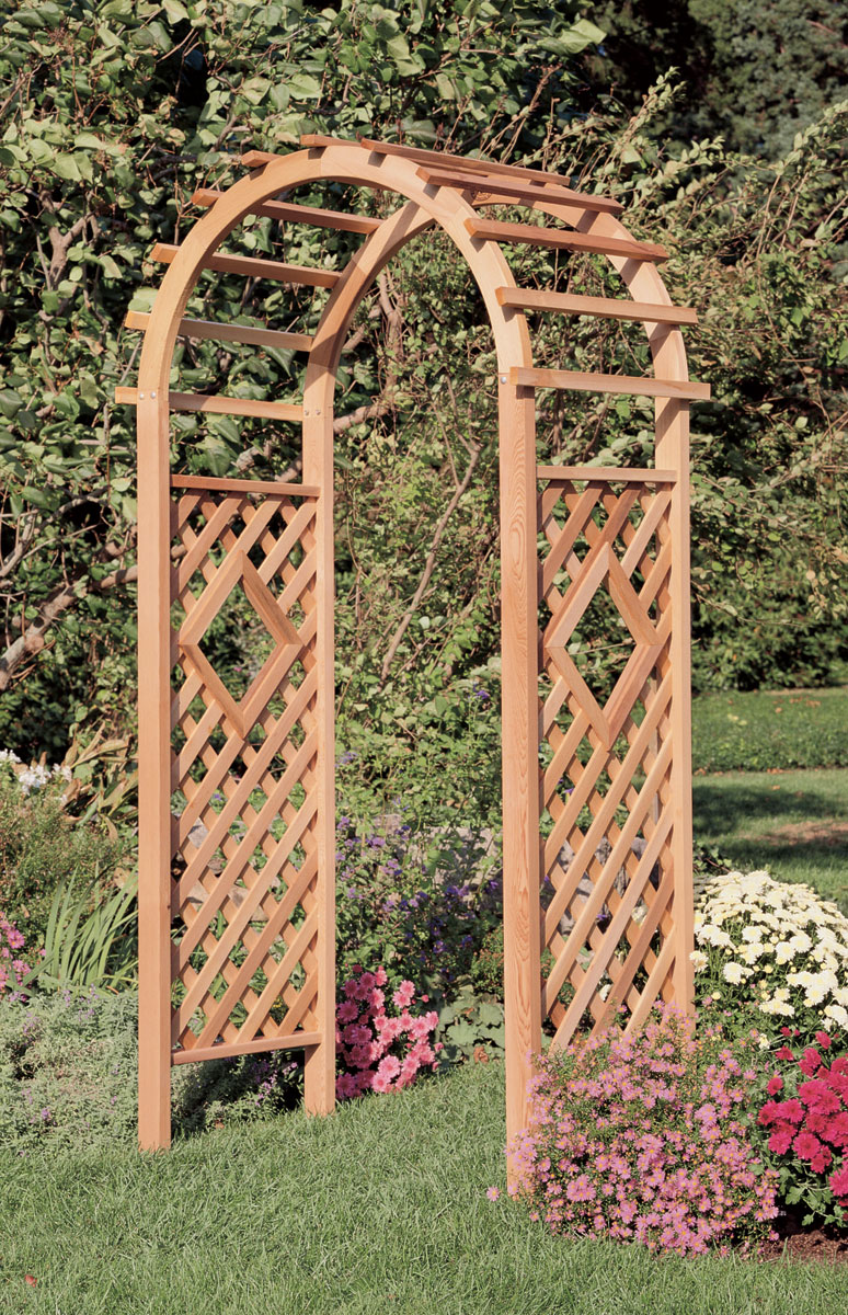 Rustic Cedar Window Arbor