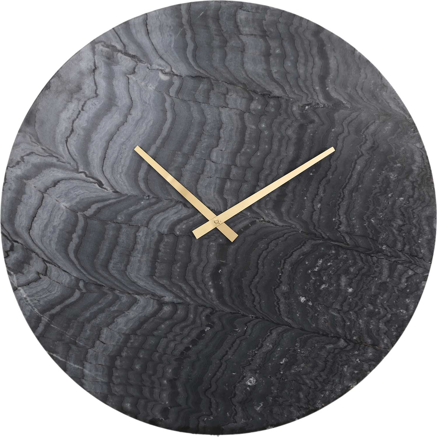 Ren-Wil Devlin Wall Clock - Graymarble/Antique Brass