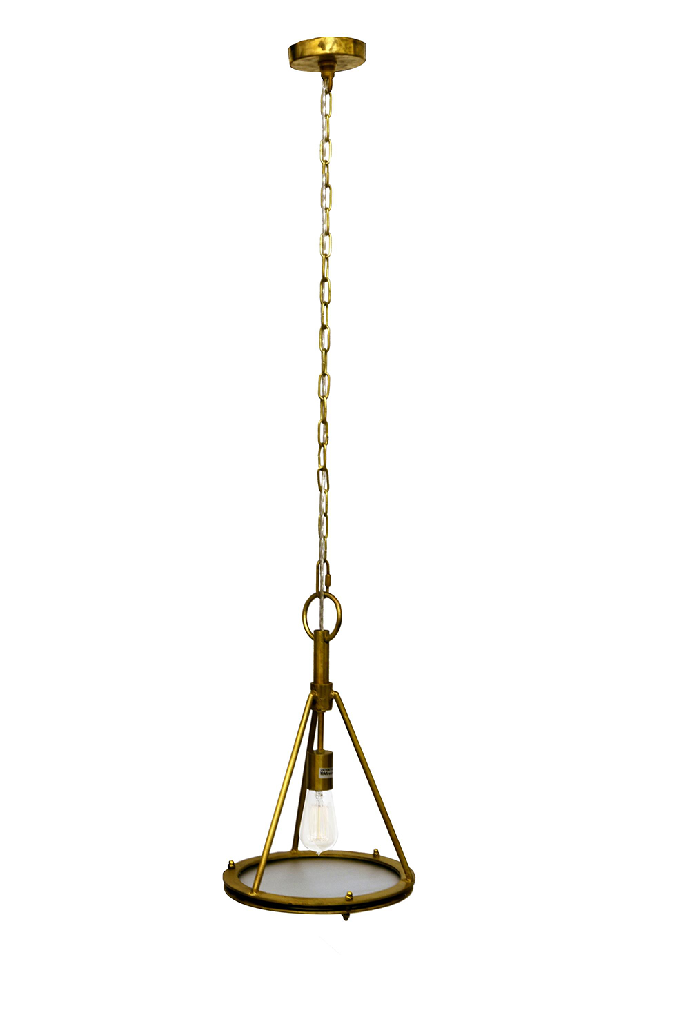 Ren-Wil Coney Ceiling Fixture - Brass antique