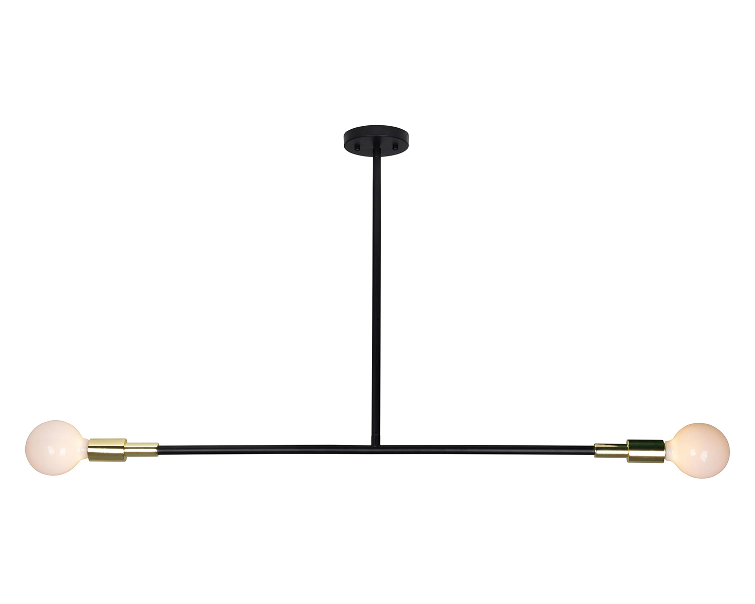 Ren-Wil Pairs Ceiling Fixture - Matte Black/Polished Brass