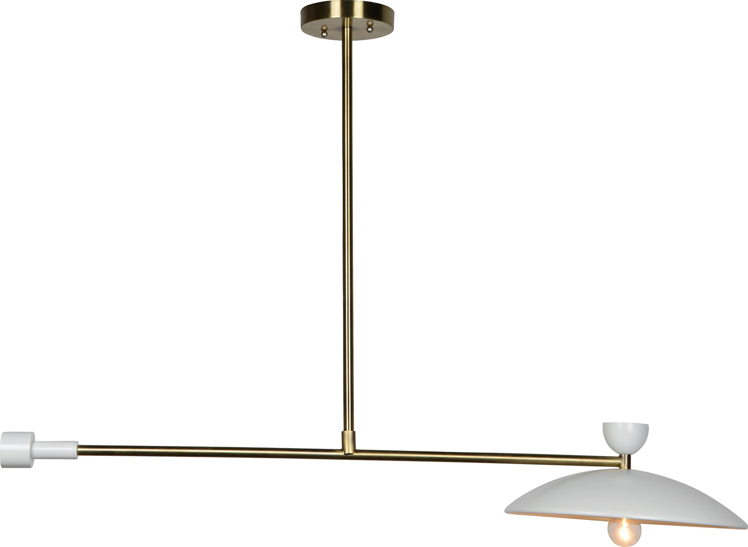 Ren-Wil Helical Ceiling Fixture - Polished Brass
