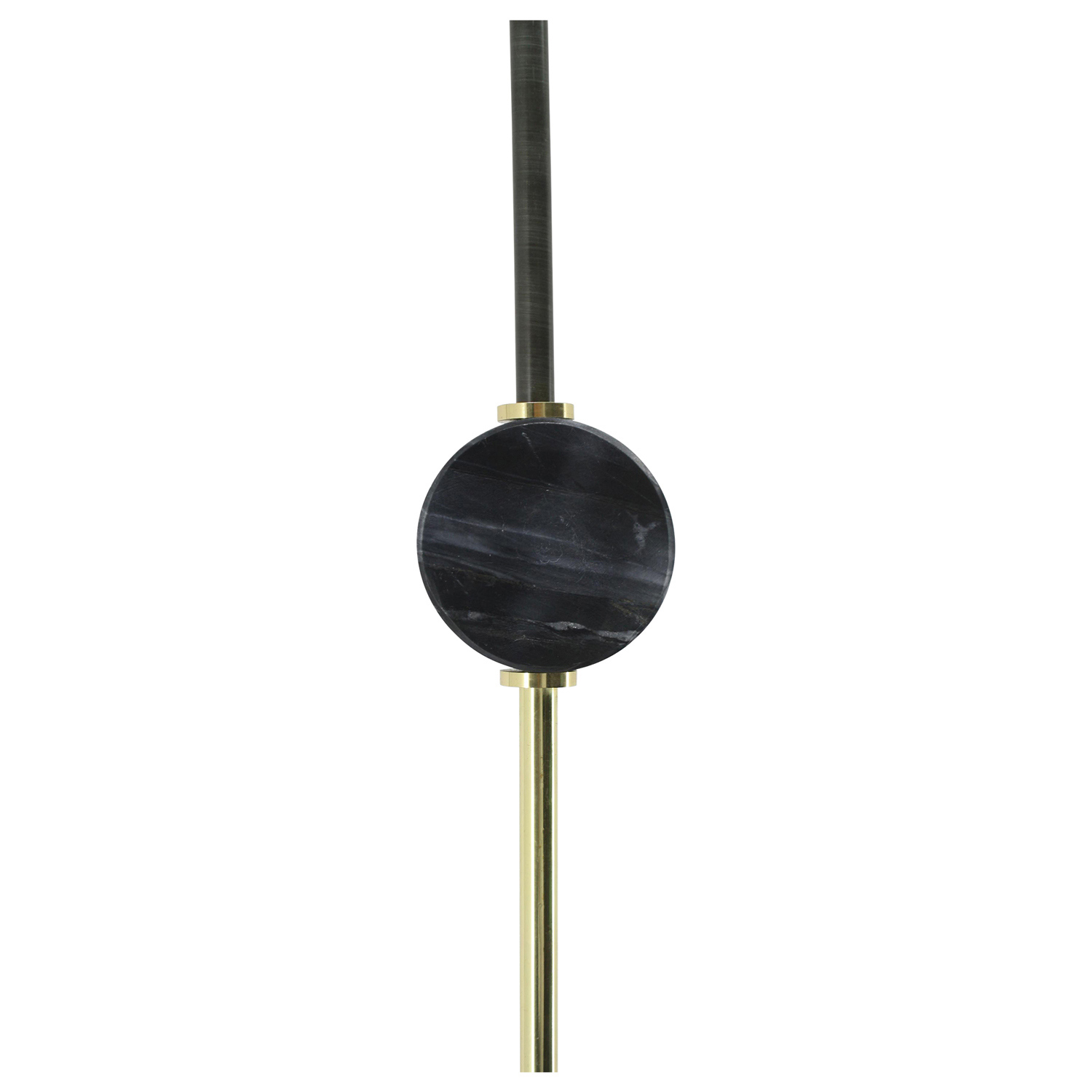 Ren-Wil Imperial Ceiling Fixture - Shiny Brass/Black Marble