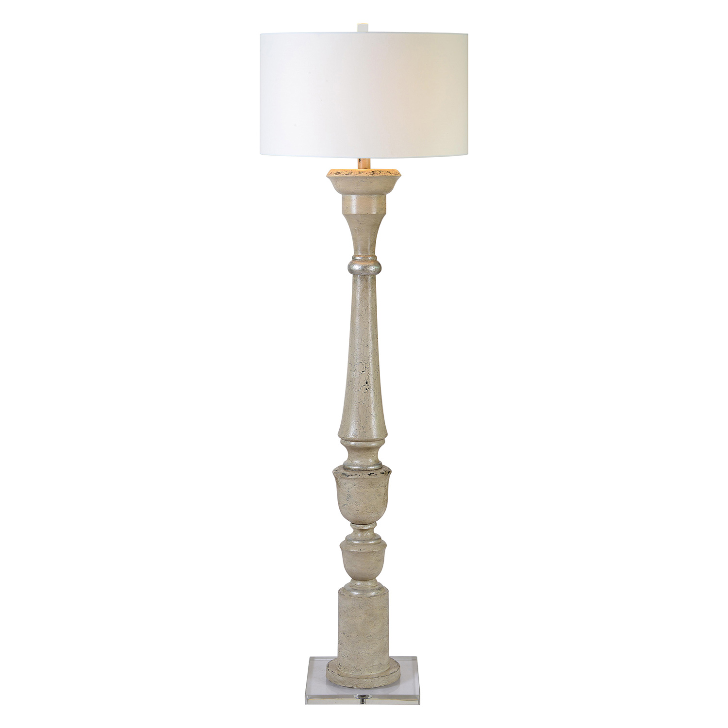 Ren-Wil Windsor Floor Lamp - Antique White