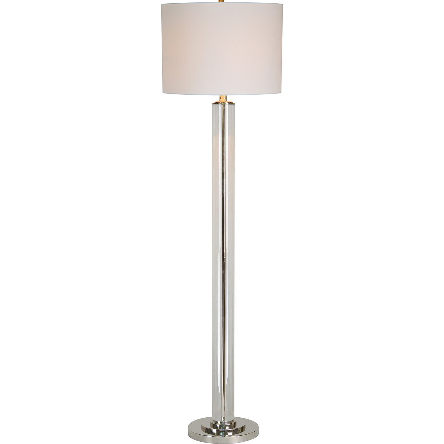 Ren-Wil Beacon Floor Lamp - Clear/Chrome