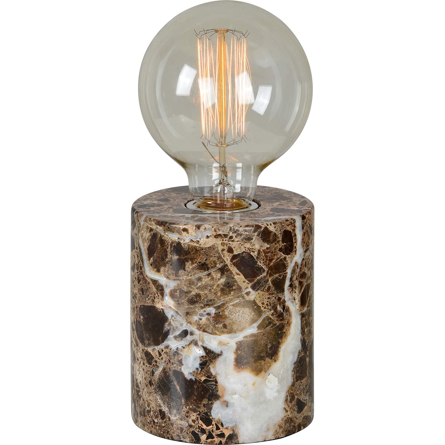 Ren-Wil Banstead Table Lamp - Brown Marble