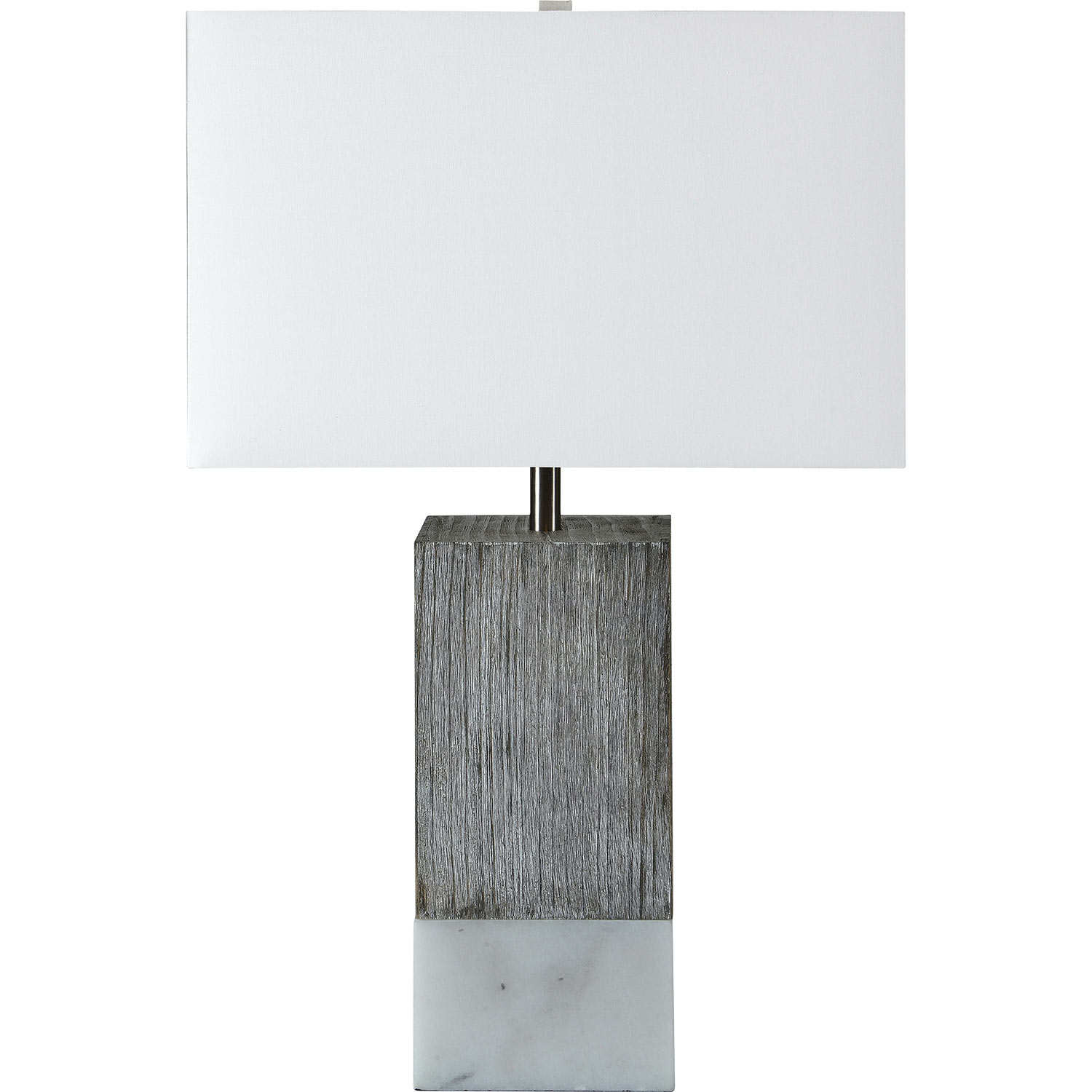 Ren-Wil Val Table Lamp - White Marble/White Wash