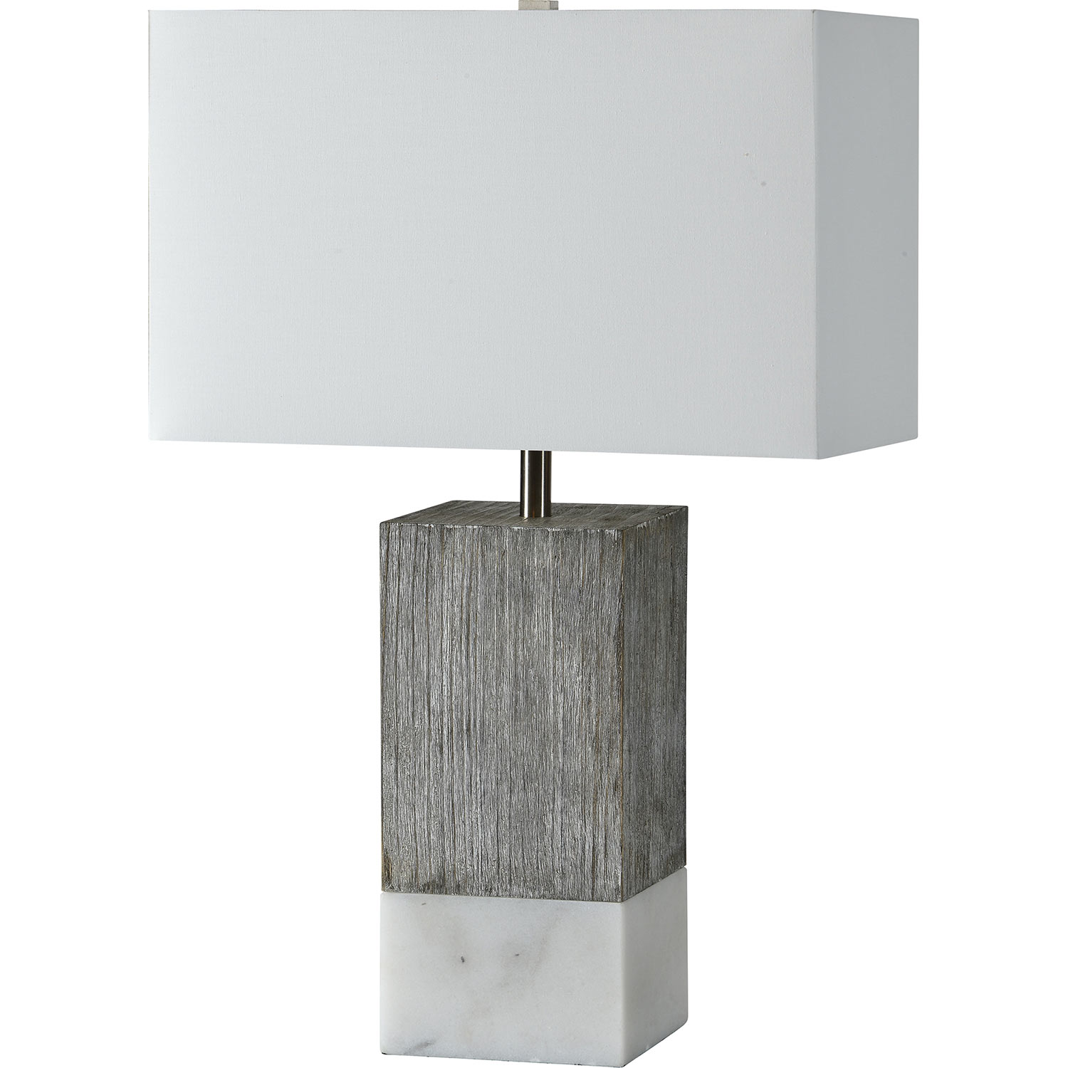 Ren-Wil Val Table Lamp - White Marble/White Wash